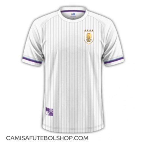 Camisa de time de futebol Uruguai Replicas 2º Equipamento Copa America 2024 Manga Curta